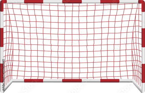 Goal Netting Futsal Colorful Vector Ilustration