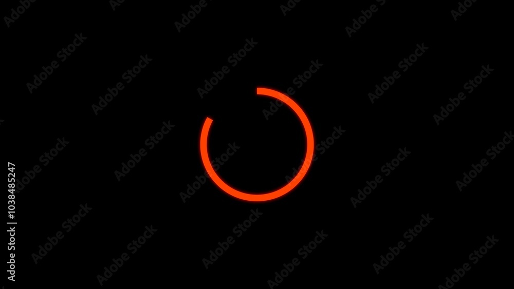 Obraz premium Preloader. Animation of the progress loading panel, alpha channel enabled. . 4k video.. 