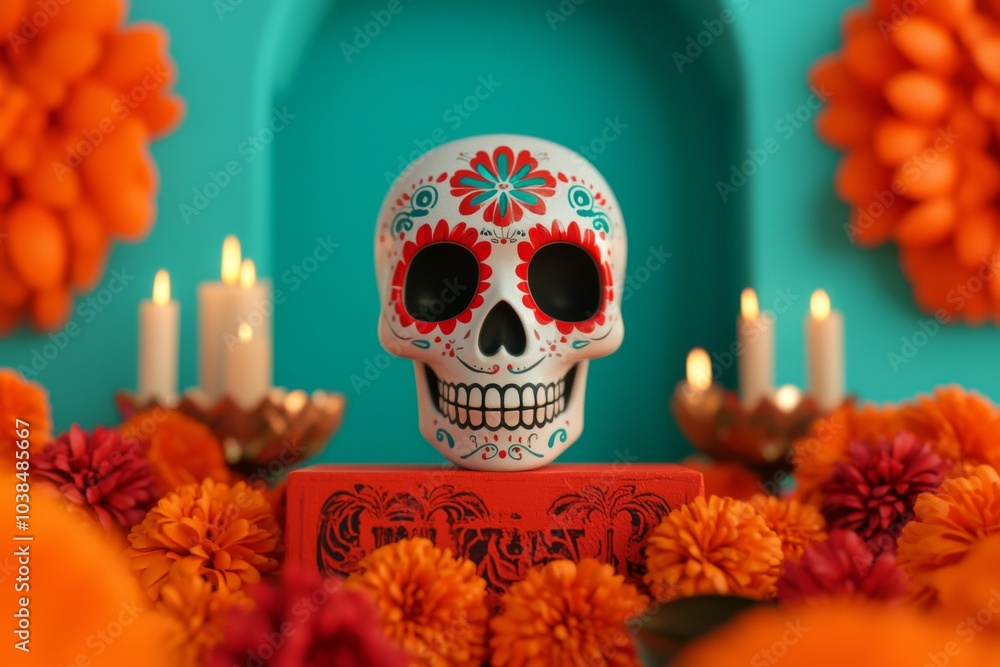Vibrant Decor for Dia de los Muertos Celebration Vibrant Decor for Dia de los Muertos Celebration