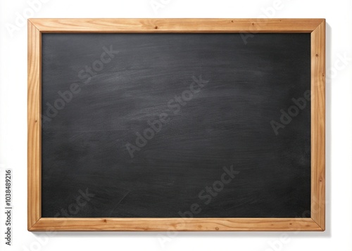 Vintage School Blackboard Isolated on White