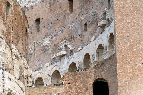 Roma Collesium, Historical Building Detail, Close Up, Macro photo