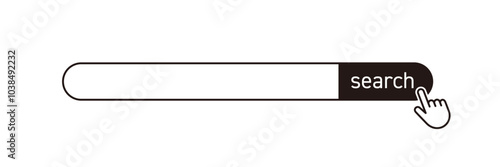インターネット検索窓・検索エンジンのアイコンイラスト