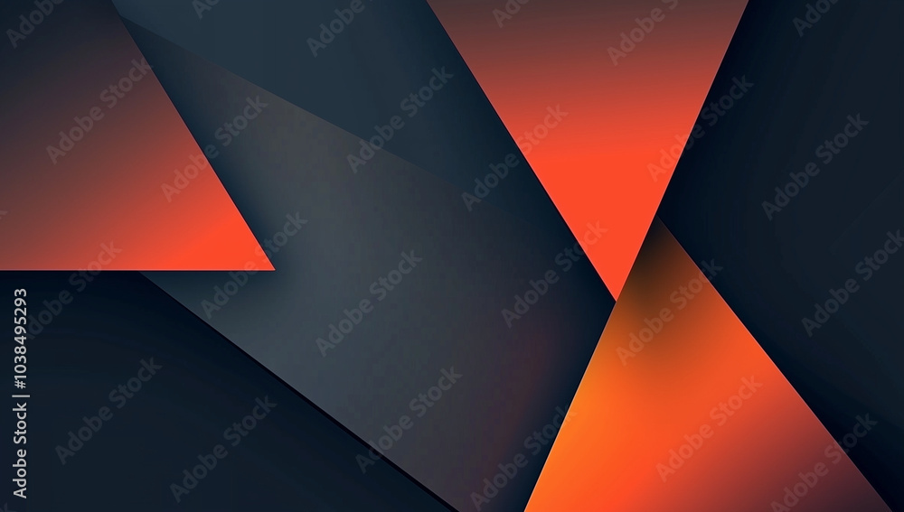 Abstract Background with Triangular Shapes and a Warm Color Gradient Abstract Background with Triangular Shapes and a Warm Color Gradient