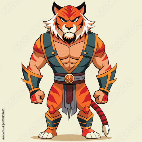 Tableau sur toile tiger worrier