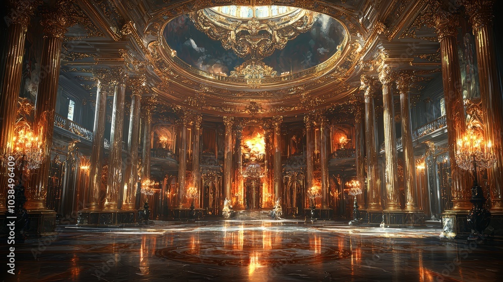 Fototapeta premium Baroque Palace Hall