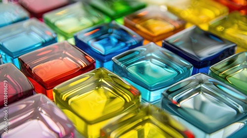 Colored Glass: Infused with metallic oxides, this glass achieves stunning hues, commonly found in stained glass windows and unique decorative objects.
 photo