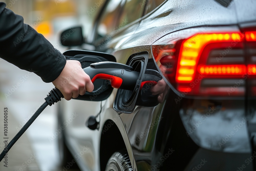 hand plug charger for electric cars by generative ai hand plug charger for electric cars by generative ai