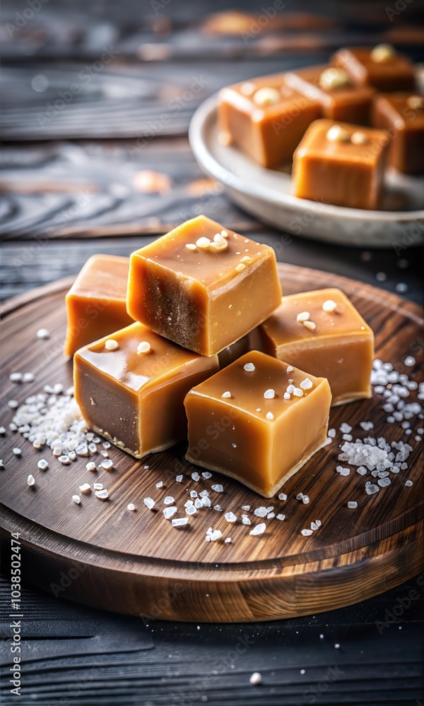 Fototapeta premium Homely Fudge Photography: Warm, Delicious and Rustic Image for Backgrounds, Posters, Headers, Backdrops, and Creative Graphic Designs