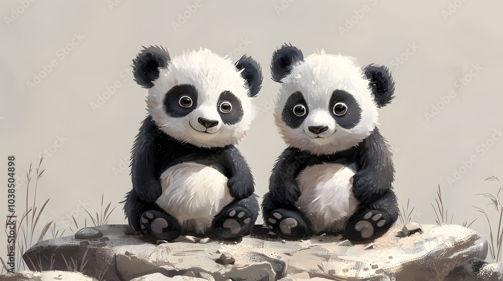 This charming artwork of a panda cub captures the essence of cuteness, making it perfect for children’s rooms, educational materials, or wildlife-themed projects. This charming artwork of a panda cub captures the essence of cuteness, making it perfect for children’s rooms, educational materials, or wildlife-themed projects.