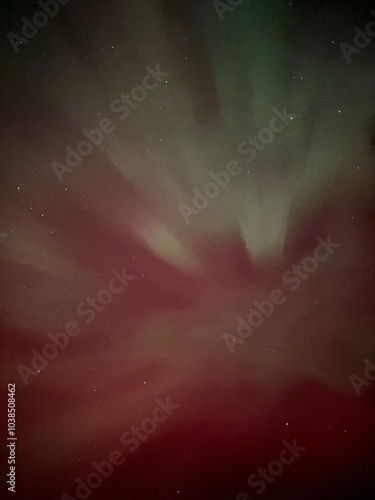 Photos background auroral borealis in the night sky looking up
