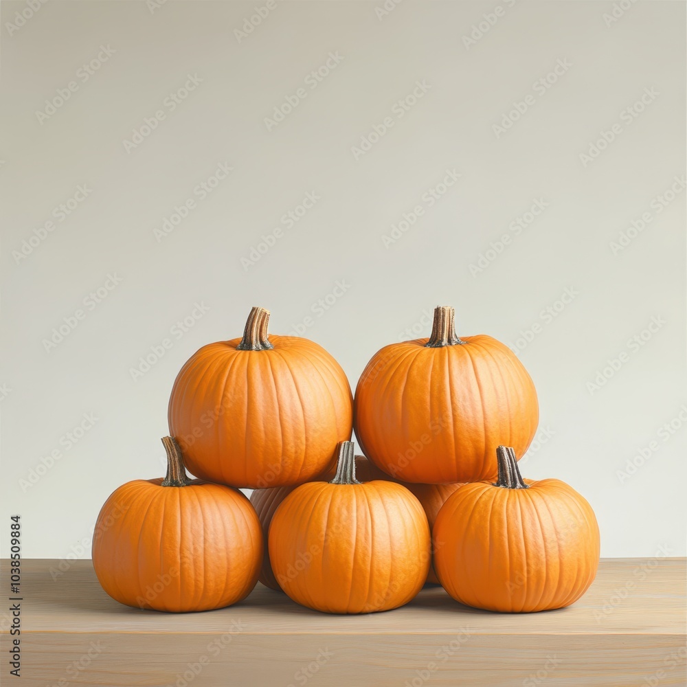 Obraz premium Assortment of fresh pumpkins on wooden table