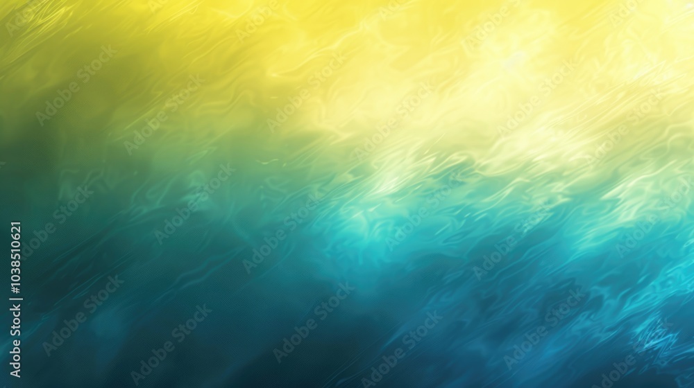 Abstract background with blue and yellow gradient, resembling water or flowing liquid. Abstract background with blue and yellow gradient, resembling water or flowing liquid.