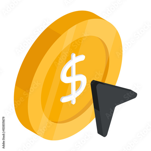 Perfect design icon of pay per click 

