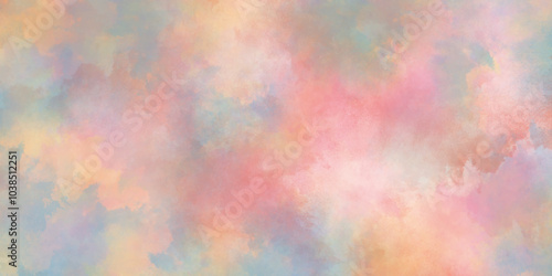 Beautiful and light color colorful background, Abstract watercolor vibrant aged horizontal background, Grunge background frame Soft pink watercolor background, poster, banner and cover design. 