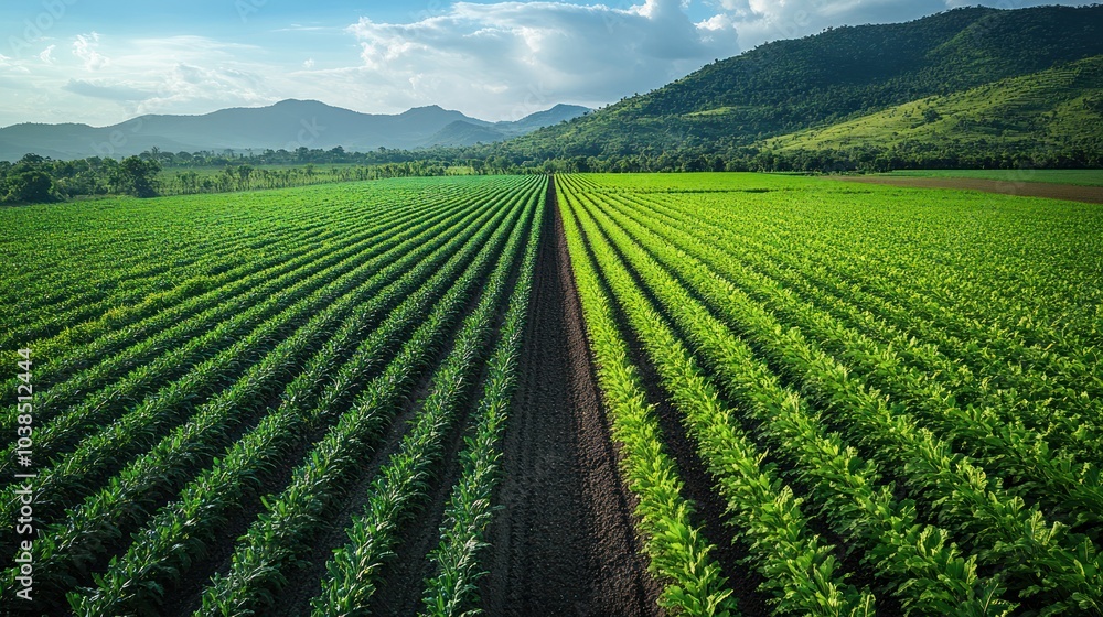 Green Field Rows Green Field Rows