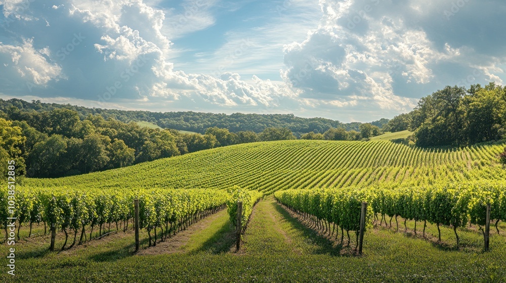 Naklejka premium Vineyard Landscape