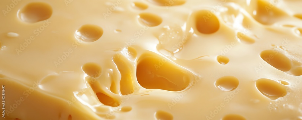 Cheese texture close-up showcasing holes and creamy surface, perfect for culinary illustrations. Cheese texture close-up showcasing holes and creamy surface, perfect for culinary illustrations.