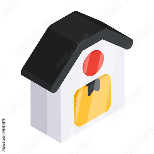 Premium design icon of warehouse 

