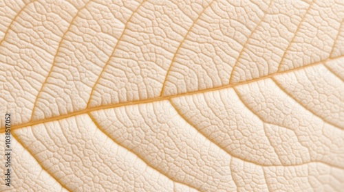 Intricate Leaf Texture: A close-up of a delicate leaf, showcasing the intricate details of its veins and patterns. This abstract image evokes a sense of nature's beauty and complexity. 