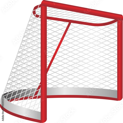Hockey Goal Net Vector Ilustration