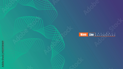 Abstract Digital Flowing Wave Stock Line Background. Abstract Gradient Dynamic Waves Flow Grid Lines Background. Motion Particles Streaming Backdrop For Science, Banner, Music Cover, Website, Header