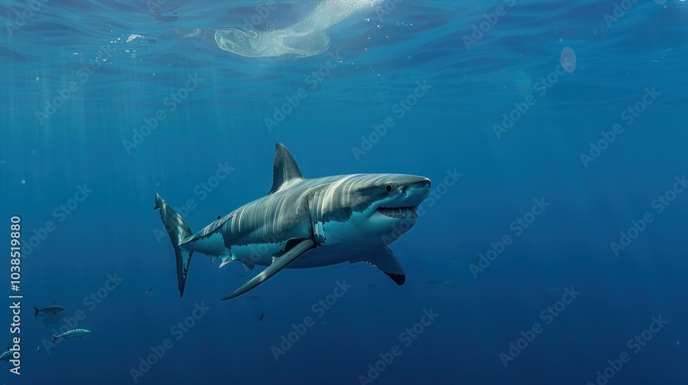 Great White Shark Underwater Great White Shark Underwater