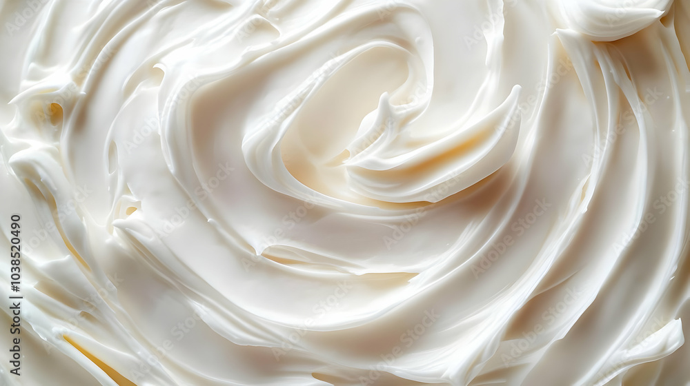 Creamy Swirls on Plain Background Abstract Image Creamy Swirls on Plain Background Abstract Image