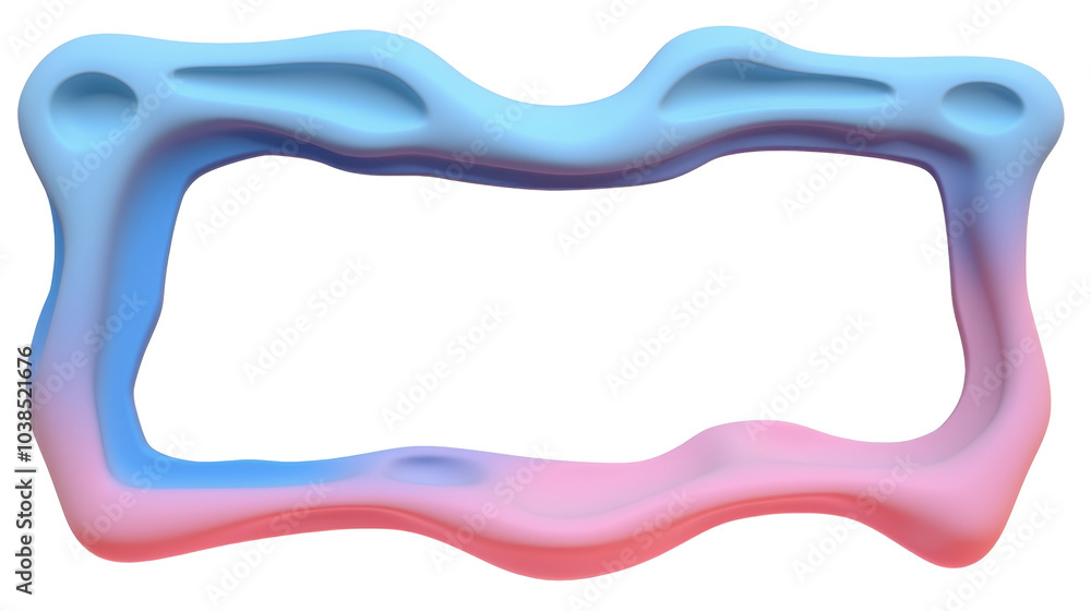 A wavy, colorful frame with a gradient from blue to pink, suitable for displaying content. A wavy, colorful frame with a gradient from blue to pink, suitable for displaying content.