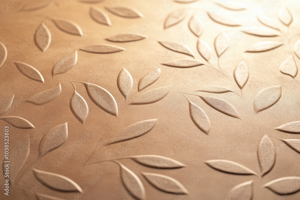 Elegant textured background with abstract leaf patterns Elegant textured background with abstract leaf patterns