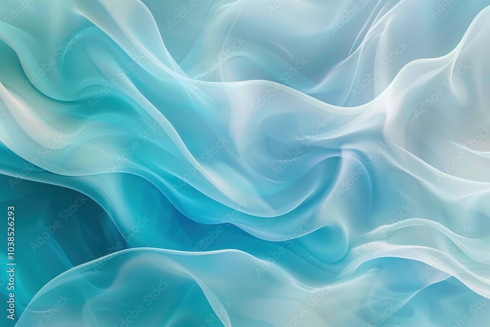 Abstract Blue and White Swirling Fabric Texture Abstract Blue and White Swirling Fabric Texture