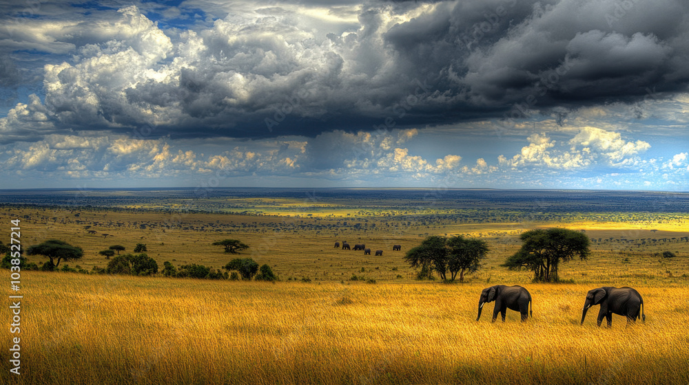 Obraz premium Stunning Landscape with Scenic Views and Vibrant Colors