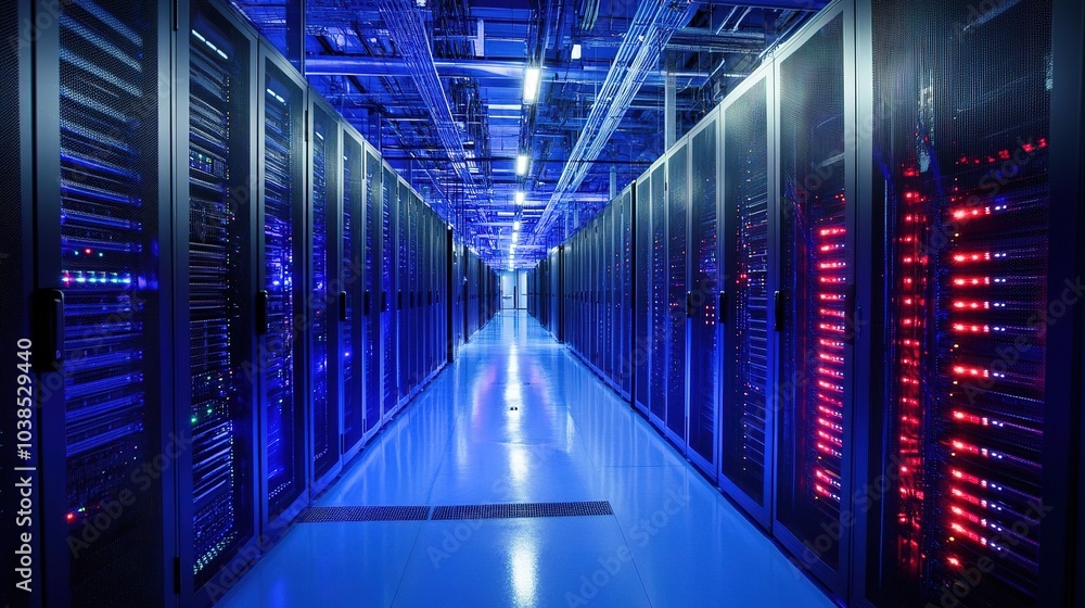 Obraz premium Backup servers and cloud solutions tailored for small businesses.