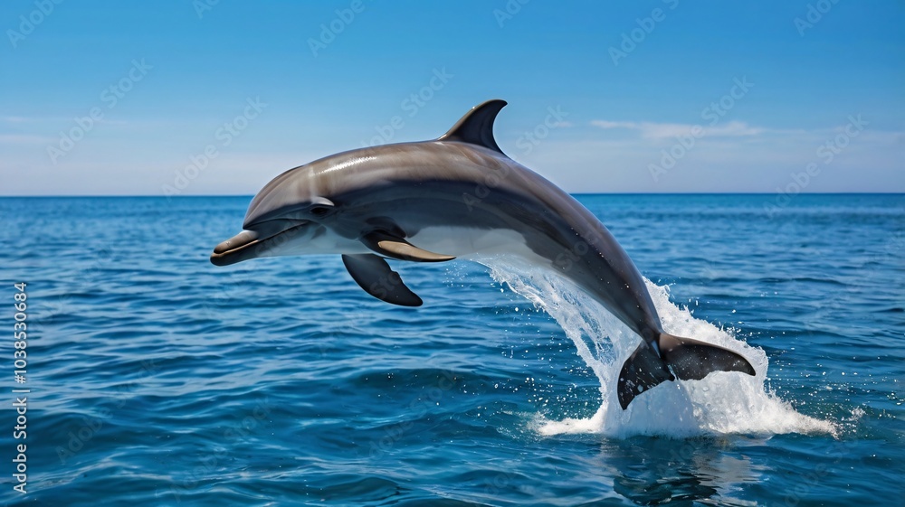 Fototapeta premium Dolphin Banner Template