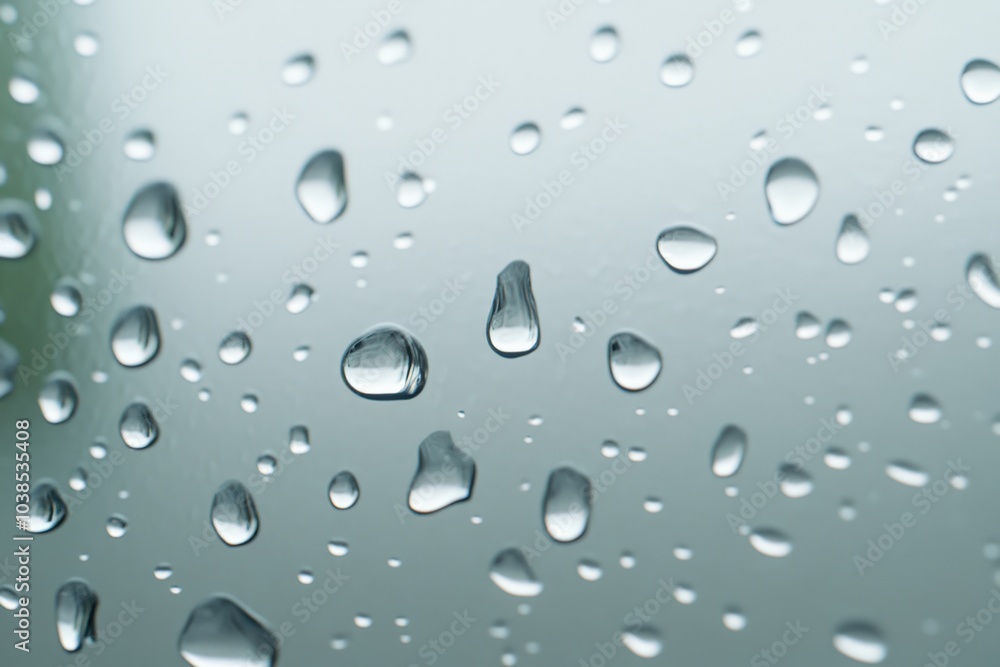 Raindrops on glass surface Raindrops on glass surface