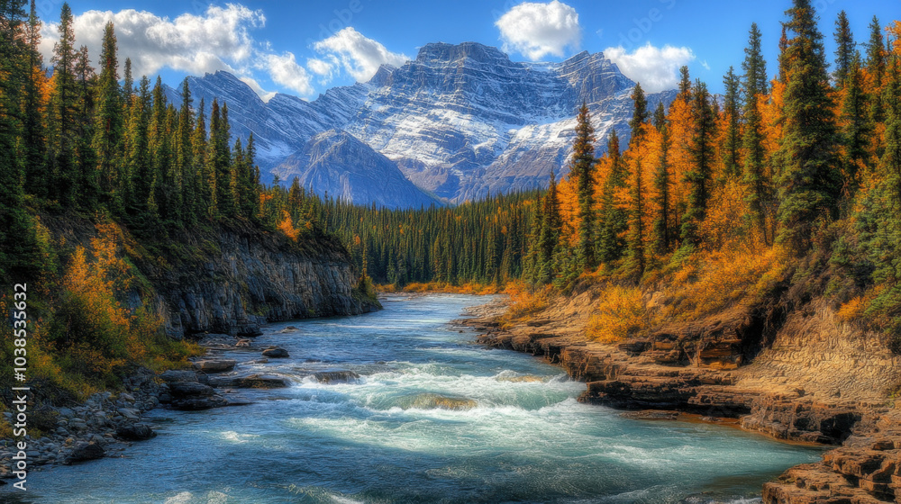 Stunning Landscape with Scenic Views and Vibrant Colors Stunning Landscape with Scenic Views and Vibrant Colors