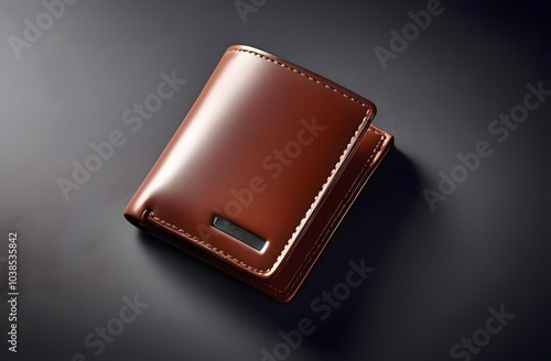 Close-up wallet on plain background