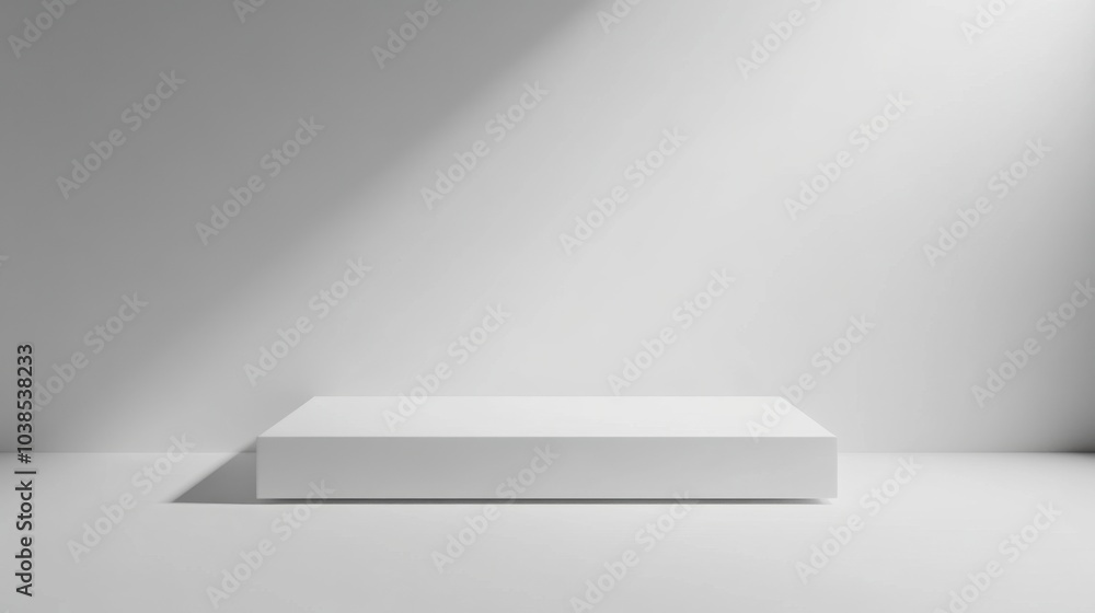 Smooth white table with a plain white wall background, ideal for modern and minimalistic product presentations. Smooth white table with a plain white wall background, ideal for modern and minimalistic product presentations.