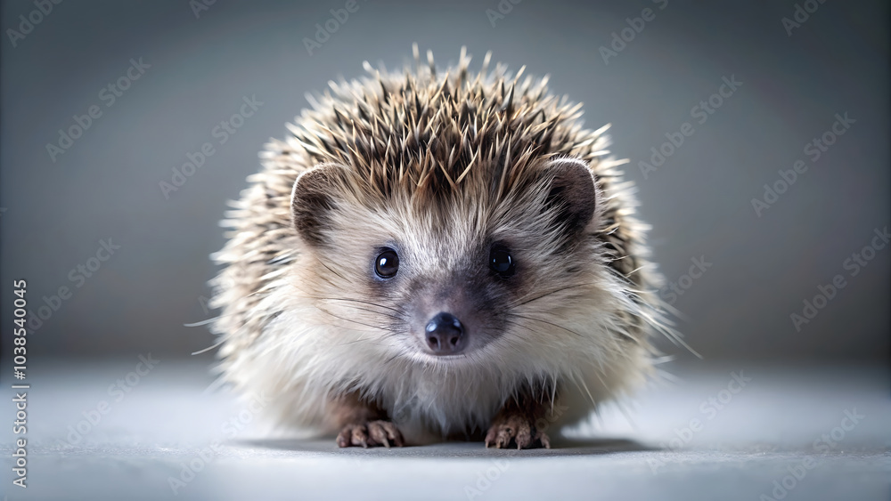 Obraz premium Hedgehog enjoying a gentle touch