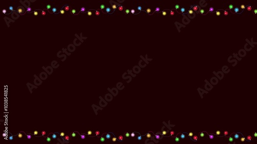 Garland of Christmas lights