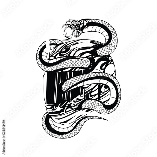 illustration line art and inking with theme motorcycle and helmet riders