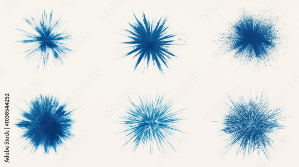 abstract blue fireworks explosion patterns abstract blue fireworks explosion patterns