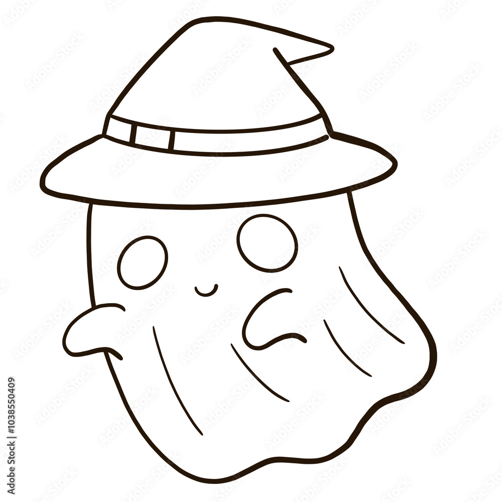 cartoon ghost wearing a witch hat cartoon ghost wearing a witch hat