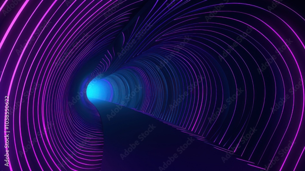 Abstract Neon Tunnel Abstract Neon Tunnel