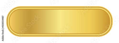 gold label banner, luxury golden frame, gold name plate