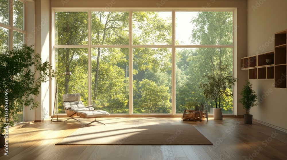 Bright and Airy Living Space with Scenic View Bright and Airy Living Space with Scenic View