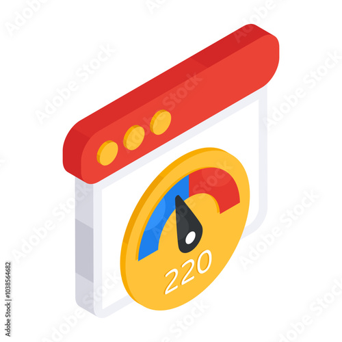 Modern design icon of web speed optimization 

