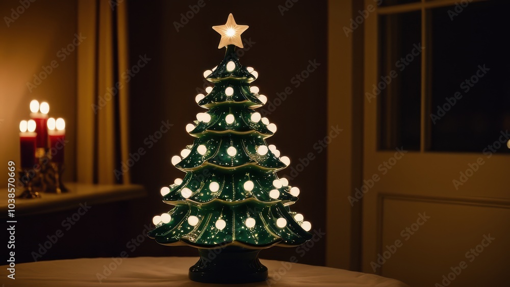 Bring holiday nostalgia home with a beautifully detailed vintage ceramic Christmas tree. Its vibrant colors and retro style make it a standout piece for festive decor lovers. Bring holiday nostalgia home with a beautifully detailed vintage ceramic Christmas tree. Its vibrant colors and retro style make it a standout piece for festive decor lovers.