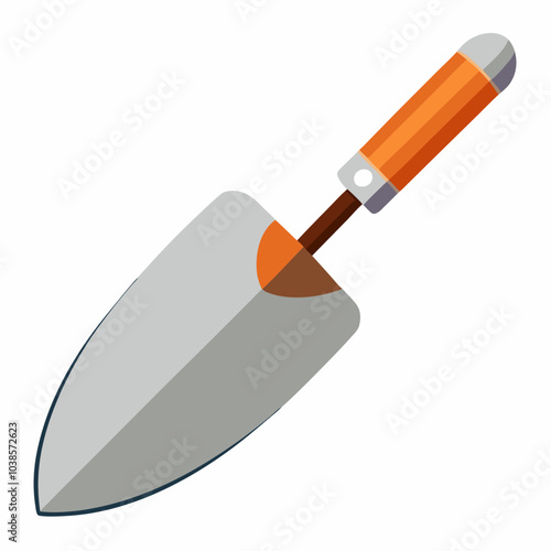 realistic Trowel on a white background