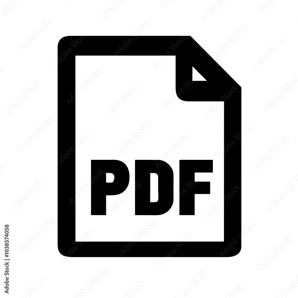 Icon symbolizing Portable Document Format files Icon symbolizing Portable Document Format files