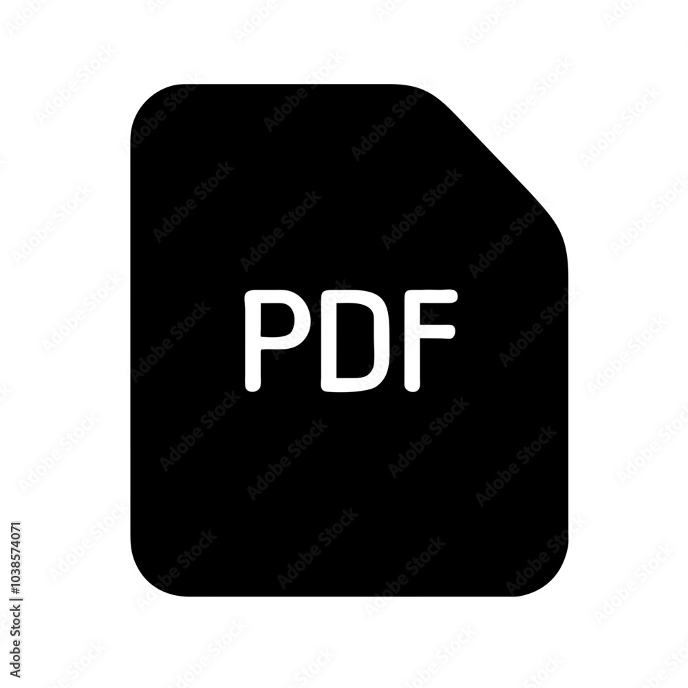 Icon symbolizing Portable Document Format files Icon symbolizing Portable Document Format files